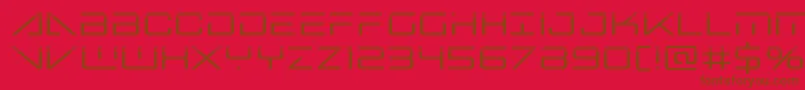 Police Bansheepilotlaser – polices brunes sur fond rouge