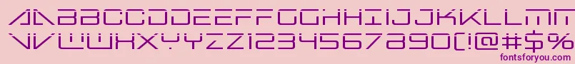 Bansheepilotlaser Font – Purple Fonts on Pink Background