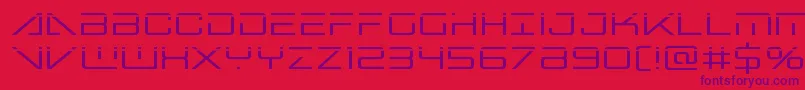 Bansheepilotlaser Font – Purple Fonts on Red Background