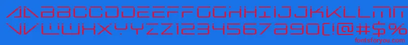 Bansheepilotlaser Font – Red Fonts on Blue Background