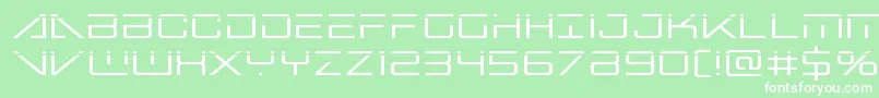 Bansheepilotlaser Font – White Fonts on Green Background