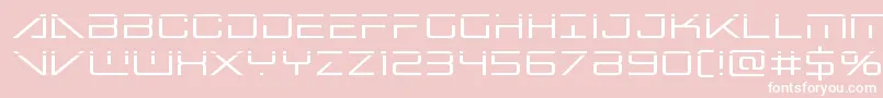 Bansheepilotlaser Font – White Fonts on Pink Background