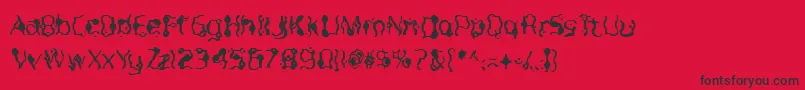 Purple Font – Black Fonts on Red Background