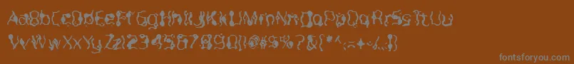 Purple Font – Gray Fonts on Brown Background