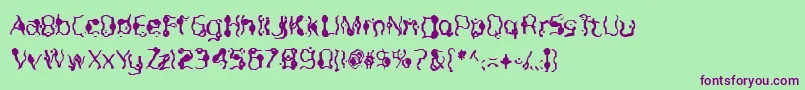 Purple Font – Purple Fonts on Green Background