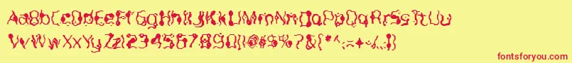 Purple Font – Red Fonts on Yellow Background