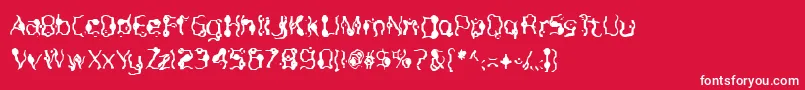 Purple Font – White Fonts on Red Background