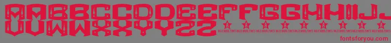 Rocketair Font – Red Fonts on Gray Background
