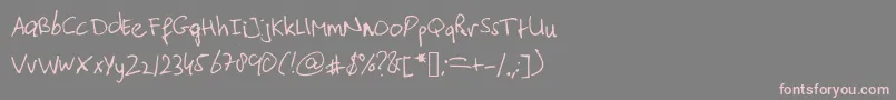 Подробнее о шрифте Typischvoornu2014 Шрифт Typischvoornu2014 – розовые шрифты на сером фоне