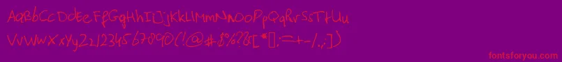 More about Typischvoornu2014 Font Typischvoornu2014 Font – Red Fonts on Purple Background