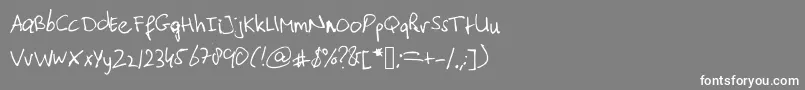Подробнее о шрифте Typischvoornu2014 Шрифт Typischvoornu2014 – белые шрифты на сером фоне