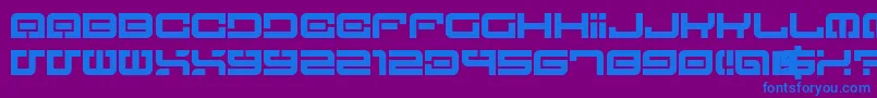 Шрифт LostInFuture0 – синие шрифты на фиолетовом фоне