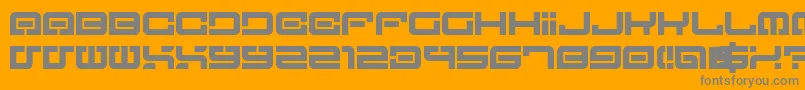 LostInFuture0 Font – Gray Fonts on Orange Background