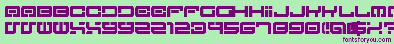 LostInFuture0 Font – Purple Fonts on Green Background