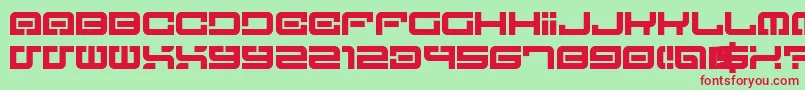 LostInFuture0 Font – Red Fonts on Green Background