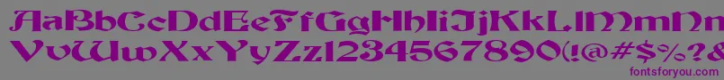 FzJazzy19Ex Font – Purple Fonts on Gray Background