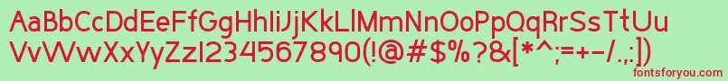 BuckoStdRegular Font – Red Fonts on Green Background