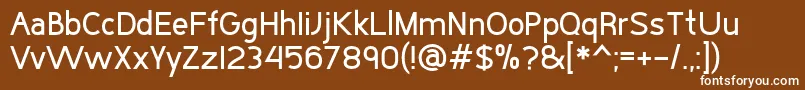 BuckoStdRegular Font – White Fonts on Brown Background