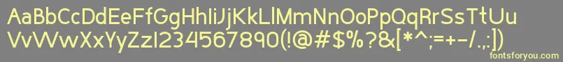 BuckoStdRegular Font – Yellow Fonts on Gray Background