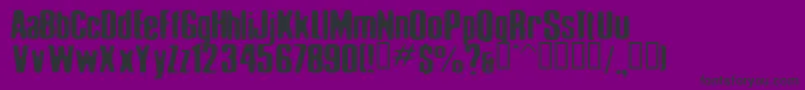 Шрифт Ellis ffy – чёрные шрифты на фиолетовом фоне