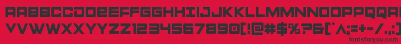 Montroccond Font – Black Fonts on Red Background