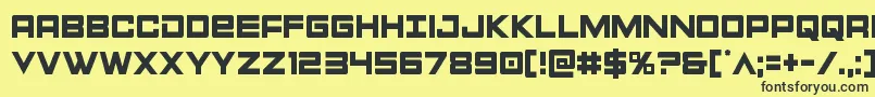 Montroccond Font – Black Fonts on Yellow Background