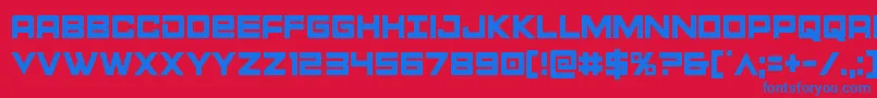 Montroccond-fontti – siniset fontit punaisella taustalla