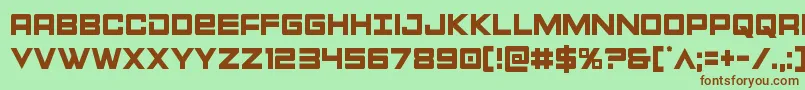 Шрифт Montroccond – коричневые шрифты на зелёном фоне