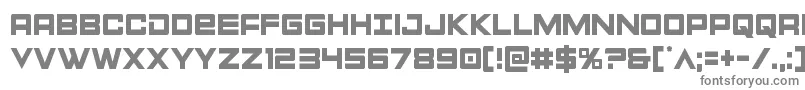 フォントMontroccond – 白い背景に灰色の文字