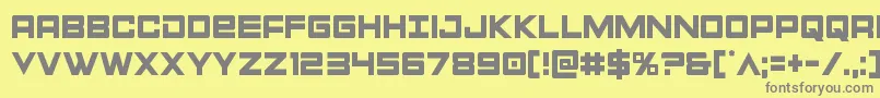 Montroccond Font – Gray Fonts on Yellow Background