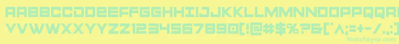 Montroccond Font – Green Fonts on Yellow Background