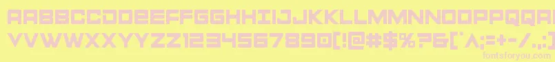 Montroccond Font – Pink Fonts on Yellow Background