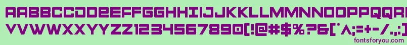 Montroccond Font – Purple Fonts on Green Background