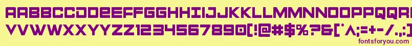 Montroccond Font – Purple Fonts on Yellow Background