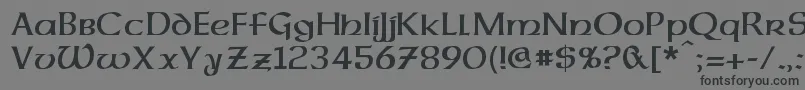 DalelandsUncial Font – Black Fonts on Gray Background