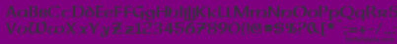 DalelandsUncial Font – Black Fonts on Purple Background