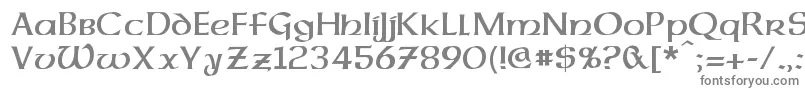 DalelandsUncial Font – Gray Fonts on White Background