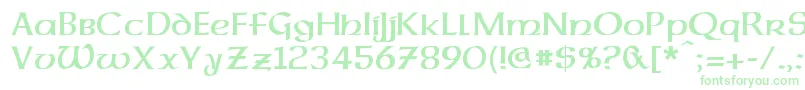 DalelandsUncial Font – Green Fonts on White Background