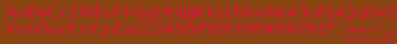 DalelandsUncial Font – Red Fonts on Brown Background
