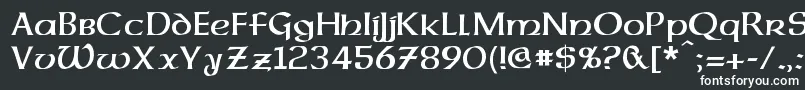 DalelandsUncial Font – White Fonts on Black Background