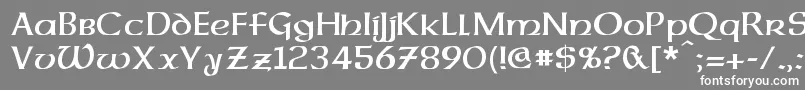 DalelandsUncial Font – White Fonts on Gray Background