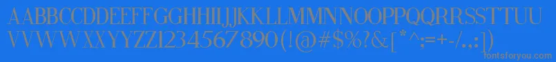 FineStyle Font – Gray Fonts on Blue Background