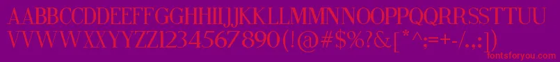 FineStyle Font – Red Fonts on Purple Background