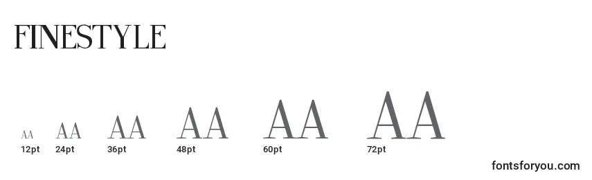 FineStyle Font Sizes