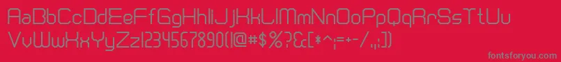 Dscranberryc Font – Gray Fonts on Red Background