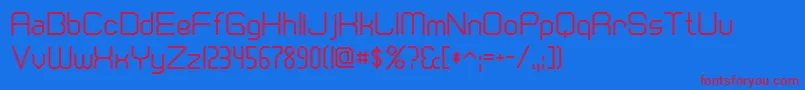 Dscranberryc Font – Red Fonts on Blue Background