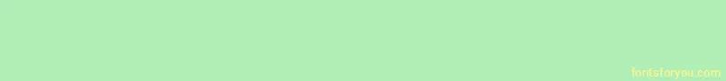 Czcionka Iconfont – żółte czcionki na zielonym tle