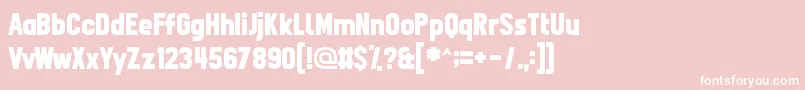 Fpn11 Font – White Fonts on Pink Background