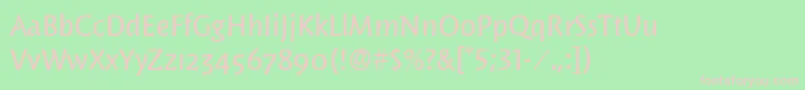 WoodlandmditcTt Font – Pink Fonts on Green Background