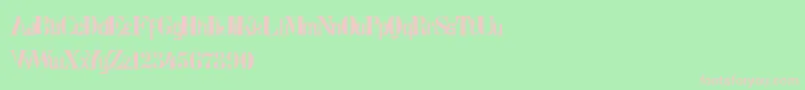 StencilIntellectaLimitedSet Font – Pink Fonts on Green Background